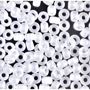 Rocaille Miyuki 8/0 131FR- Crystal AB Mat x8g