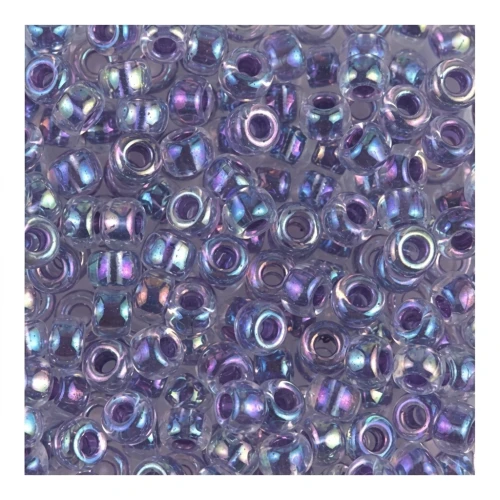 Rocaille Miyuki 8/0 274- Crystal AB Amethyst Lined