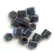 Rocaille Miyuki 8/0 Hex Cut 455 - Variegated Blue Iris Metallic x8g