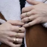 Bague fine ovale Vierge taille 50 plaqué Or 3 microns