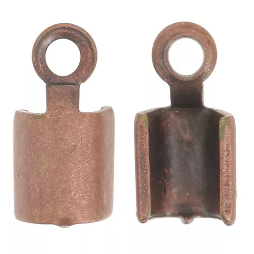 Pince lacet rond 2,2 mm cuivré vieilli x10
