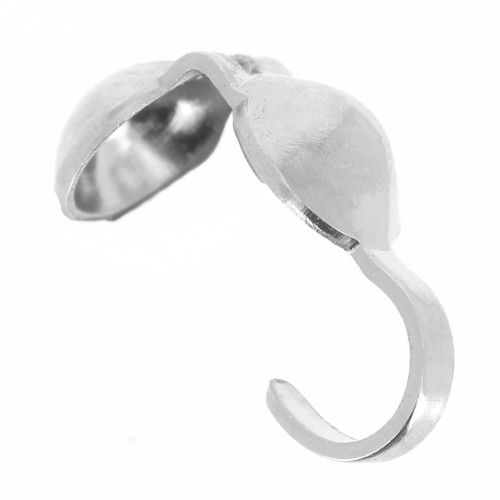 Cache noeuds 4 mm argenté x144