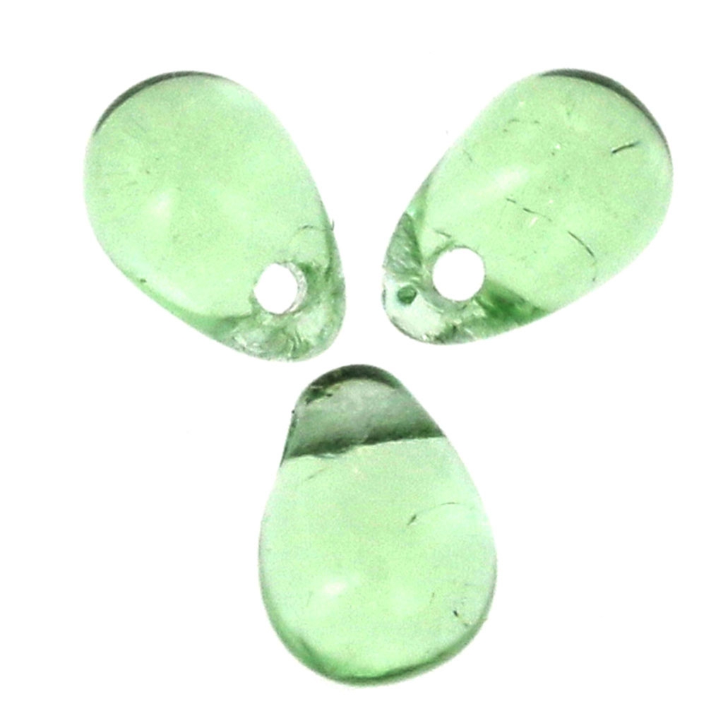 200 Perles Facettes De Bohême Chrysolite 4 Mm - Marque Preciosa - Fabriqué En France
