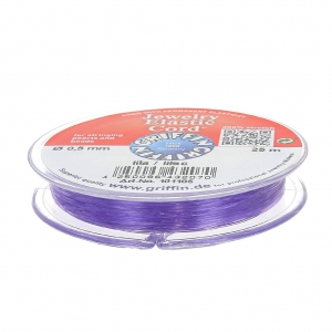 Fil élastique 0.5 mm Stretch Magic Elastic Cord - Lilac x25m