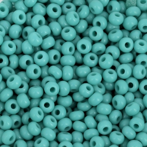 Perles rocailles Preciosa 9/0 2.5 mm - Green Turquoise x250g