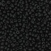 Perles rocailles Preciosa  11/0 2 mm - Jet x250g