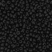 Perles rocailles Preciosa  11/0 2 mm - Jet x250g
