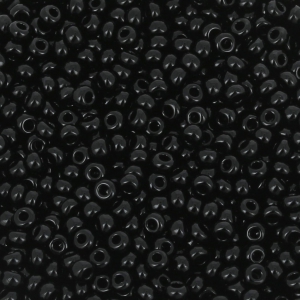 Perles rocailles Preciosa  11/0 2 mm - Jet x250g