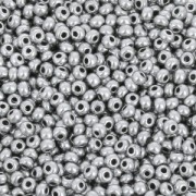 Perles rocailles Preciosa 11/0 2 mm - Argenté Gris Satiné x250g