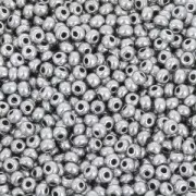 Perles rocailles Preciosa 11/0 2 mm - Argenté Gris Satiné x250g
