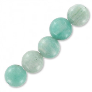 Perles rondes 8 mm pierre gemme Amazonite x10