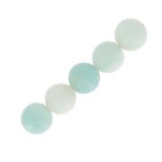 Perles rondes 6 mm pierre gemme Amazonite x15