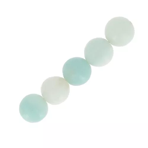 Perles rondes 6 mm pierre gemme Amazonite x15