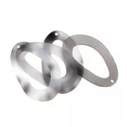 Pendentif goutte en acrylique écaille de tortue 55x34 mm Gris x1