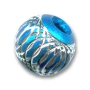 Perles aluminium  8 mm Turquoise x10