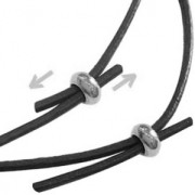 Perle stoppeur 6x3 mm avec un trou de 1.6 mm - Placage Argent fin vieilli x1