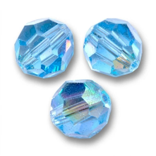 Perle ronde PureCrystal 5000 8 mm - Aquamarine AB x1