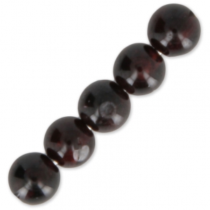 Perles rondes Grenat 4 mm x20