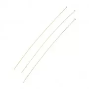 Clous tête plate 76x0.5 mm Gold filled (or laminé) x10