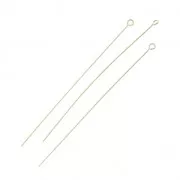 Clous tête ronde 53x0.4 mm Gold filled (or laminé)  x10