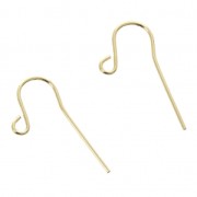 Crochets d'oreilles 12 mm en Gold filled (or laminé)    x2