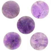Cabochon rond 20 mm Améthyste