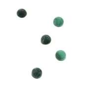 Cabochons ronds 3 mm à coller ou à sertir en pierre gemme - Malachite x5