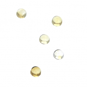 Cabochons ronds 3 mm à coller ou à sertir Citrine x5