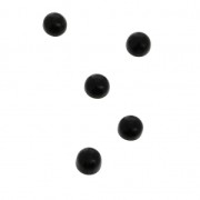 Cabochons ronds 3 mm à coller ou à sertir Onyx noir x5