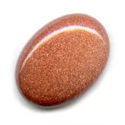 Cabochon ovale 18x13 mm Gold Stone - Imitation Pierre de soleil
