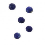 Cabochons ronds 4 mm à coller ou à sertir Lapis lazuli x5