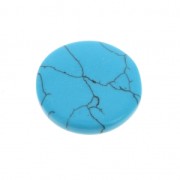 Cabochon rond 18 mm à coller ou à sertir Turquoise imitation x1