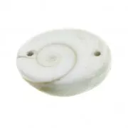 Intercalaire 2 trous Oeil de Shiva 16x14 mm Naturel x 1
