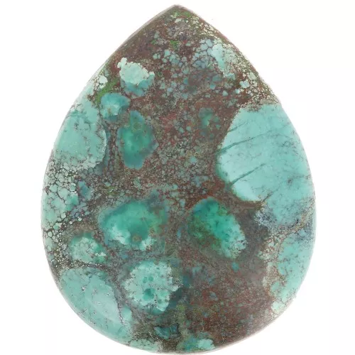 Cabochon poire 29x23 mm Turquoise naturelle x1