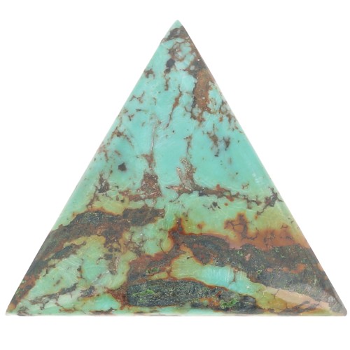 Cabochon triangle 18 mm Turquoise naturelle x1