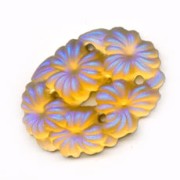 Cabochon  artisanal Topaz mat AB 24x17 mm|raw }}