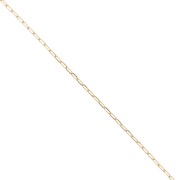 Chaîne maille rectangle 1.5 mm Plaqué Or 3 microns x50 cm