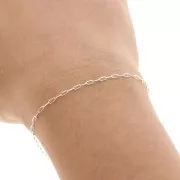 Chaîne maille rectangle 1.5 mm en Argent 925 x50 cm