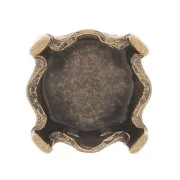 Serti griffe pour cabochon PureCrystal 1122 Rivoli 6 mm - Bronze x1