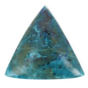 Cabochon triangle 18 mm Chrysocolle|raw }}