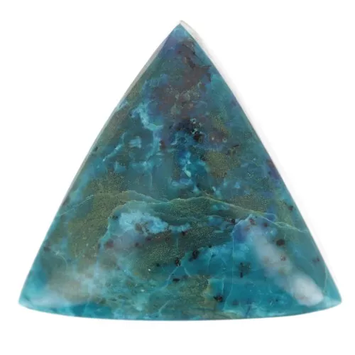 Cabochon triangle 18 mm Chrysocolle