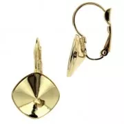 Dormeuses porte-cabochon à coller PureCrystal 4470 12 mm - Doré x2