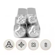 Set de 4 poinçons à frapper ImpressArt 6 et 4 mm Mandala Celtique
