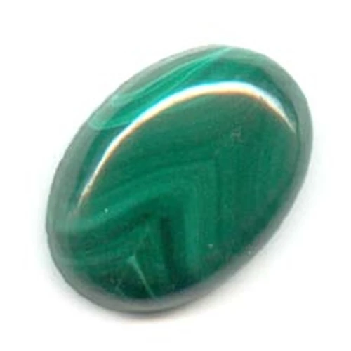 Cabochon ovale 18x13 mm en pierre gemme - Malachite x1