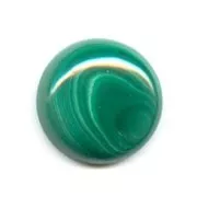 Cabochon rond 20 mm en pierre gemme - Malachite x1