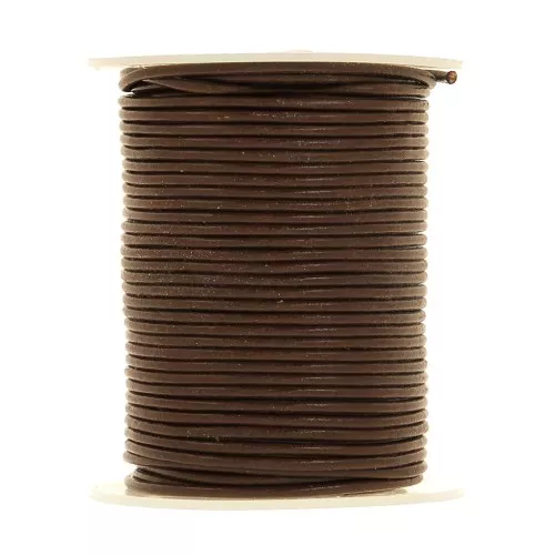 Cordon cuir 1,5 mm Marron x 25 m