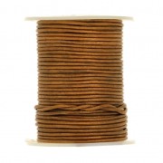 Cordon cuir 1,5 mm Bronze Métallisé x 25 m|raw }}