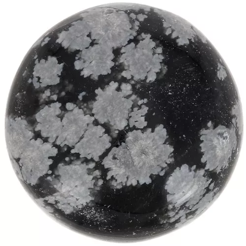 Cabochon rond 20 mm Obsidienne Mouchetée