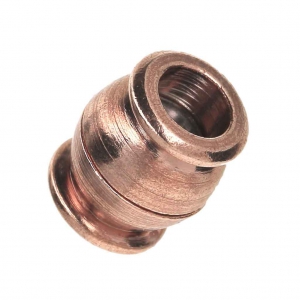 Fermoir aimanté 11x10 mm pour corde 5 mm doré rose x1