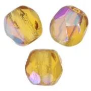 Topaz - Facettes 3 mm Topaz AB x50 Facettes 3 mm Topaz AB x50